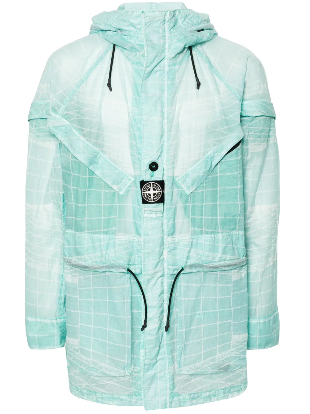 Stone Island Parka met Compass-logopatch Blauw