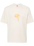 Ground Zero logo-print cotton t-shirt - Neutrals