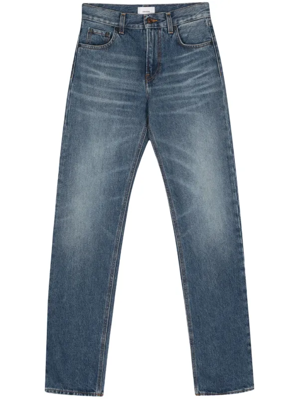 ボトムスその他 HAIKURE Cleo blue washed jeans HAIKURE Cleo high-rise straight-leg organic jeans | NET-A-PORTER