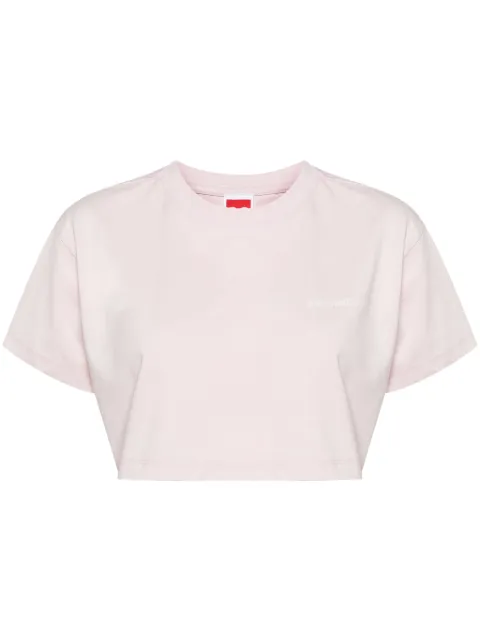 Ground Zero t-shirt crop à logo imprimé