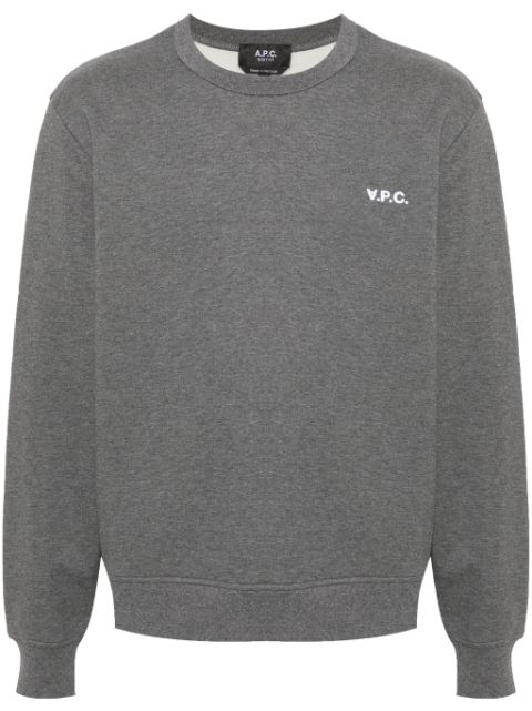 A.P.C. flocked-logo sweatshirt Men