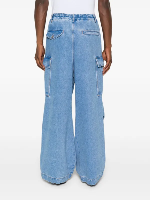【関税込み】Marni ブルー フローラル カーゴパンツ Marni カーゴパンツ | ブルー | FARFETCH JP