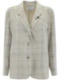 Lardini checked blazer - Neutrals