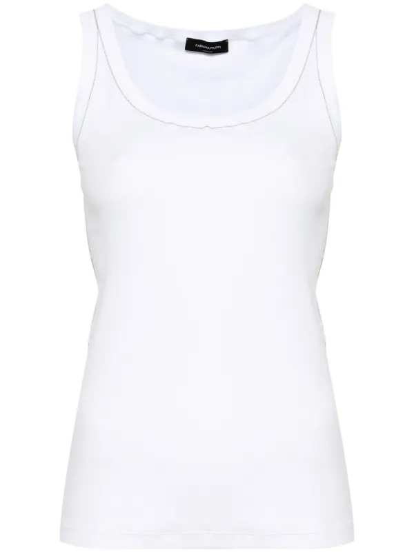 ファビアナフィリッピ FABIANA FILIPPI タンクトップ Fabiana Filippi タンクトップ | ブルー | FARFETCH JP