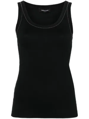 Prada リブニット タンクトップ | ブラック | FARFETCH JP