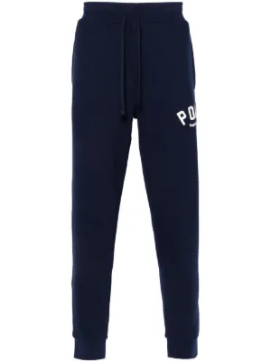 Polo Ralph Lauren logo-embroidered Track Pants | Blue | FARFETCH IN