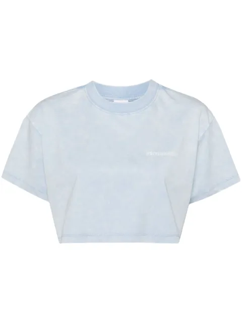 Ground Zero  logo-print cropped T-shirt