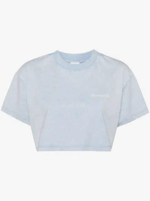 Ground Zero  logo-print cropped T-shirt