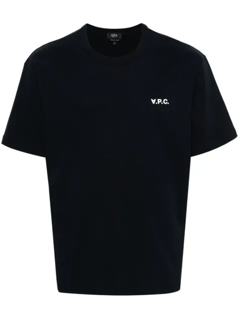A.P.C. flocked-logo T-shirt