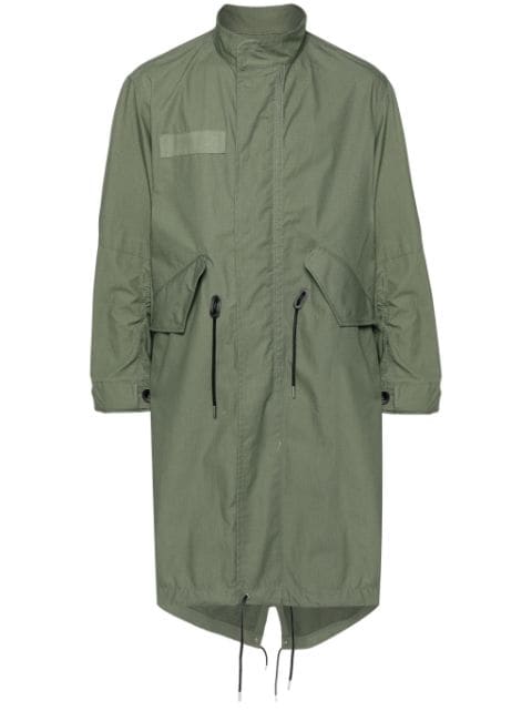 sacai drawstring-waist parka