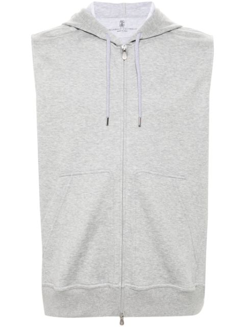 Brunello Cucinelli sleeveless hoodie Men