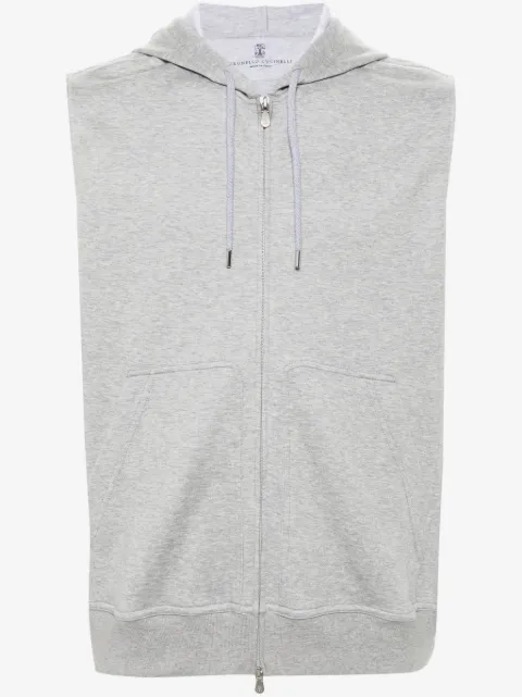 Brunello Cucinelli hoodie sin mangas