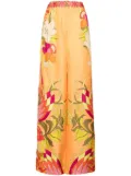 Camilla wide-leg waisted pant - Orange