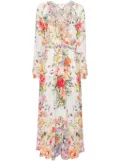 Camilla Raglan floral-print maxi dress - White