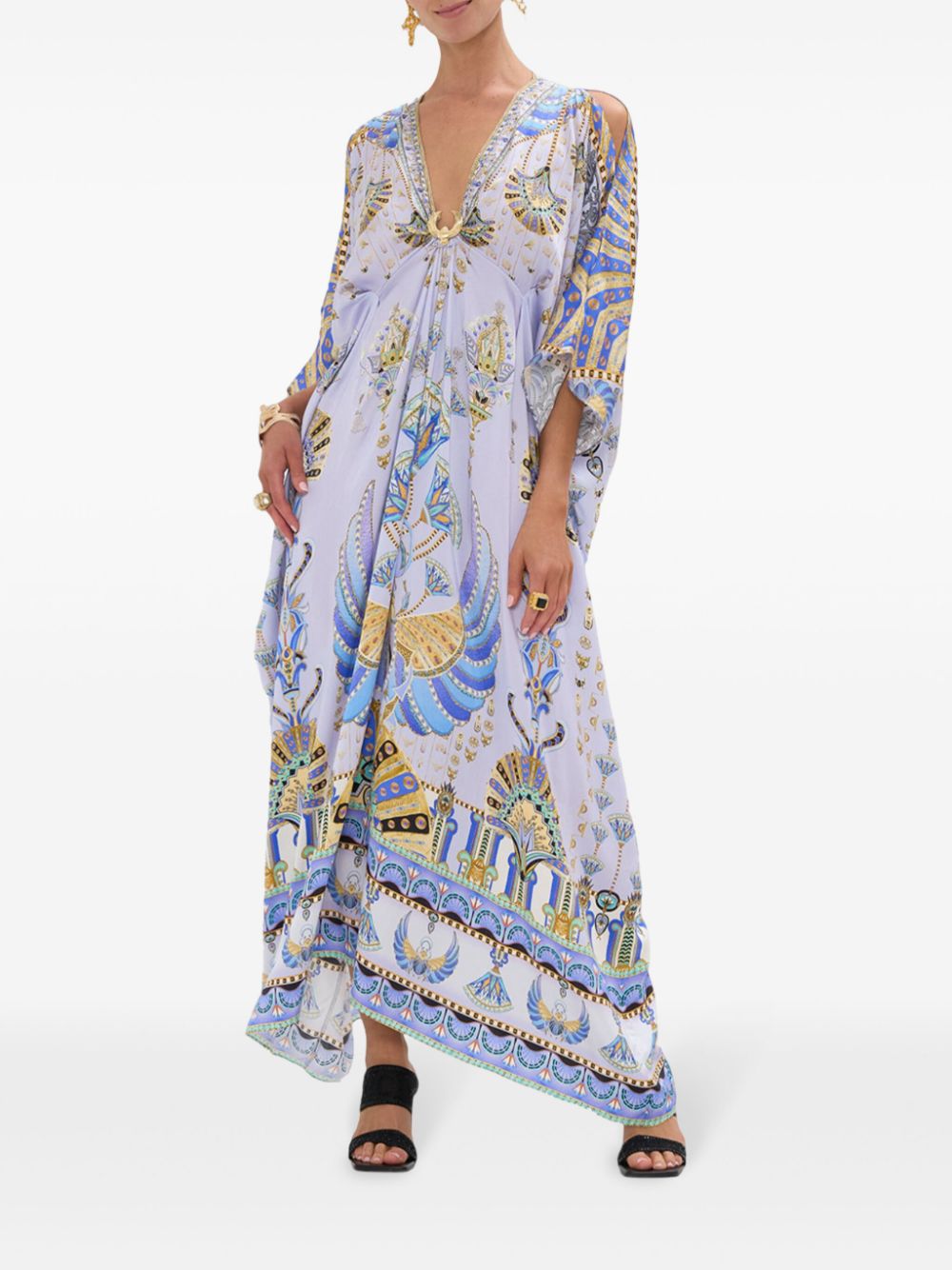 Camilla Deco design kaftan - Paars