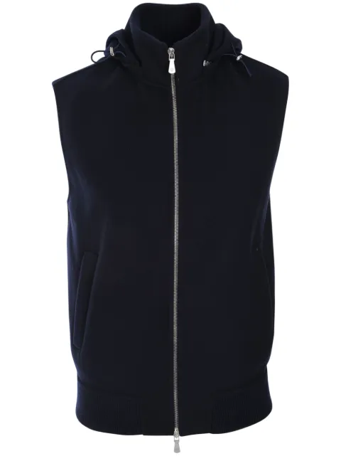 Eleventy full-zip hooded gilet
