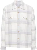Eleventy checked cotton shirt - White