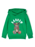 Barrow kids logo-print hoodie - Green