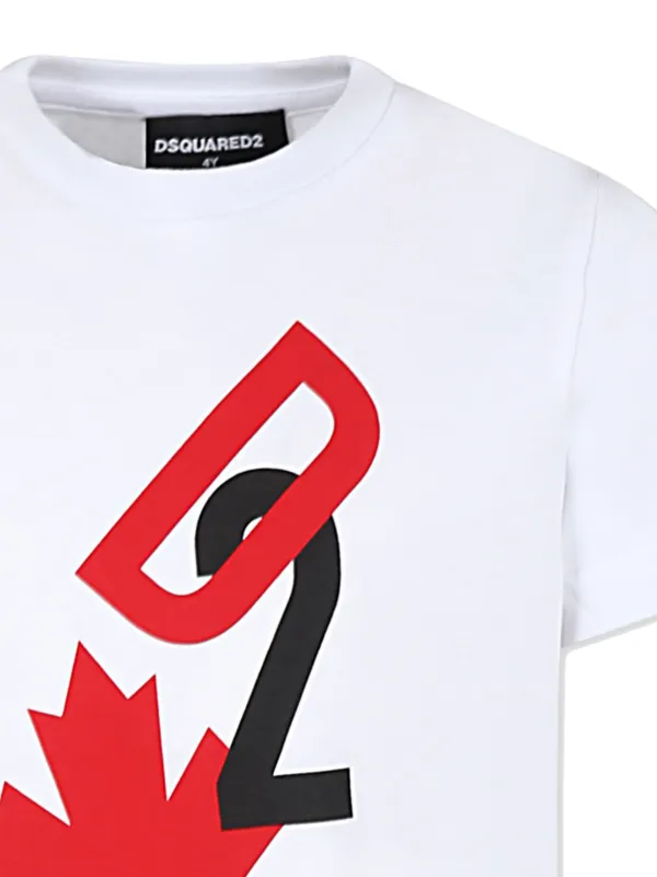 DSQUARED2 KIDS logo-print T-shirt | White | FARFETCH TW