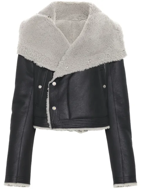 Rick Owens chamarra con cuello texturizado