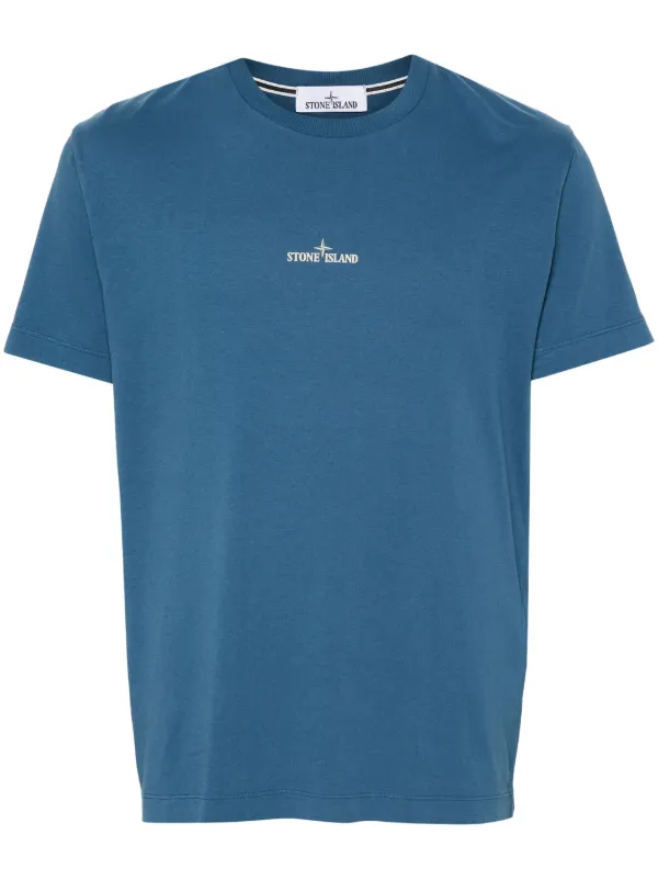 Stone Island ロゴ Tシャツ | ブルー | FARFETCH JP