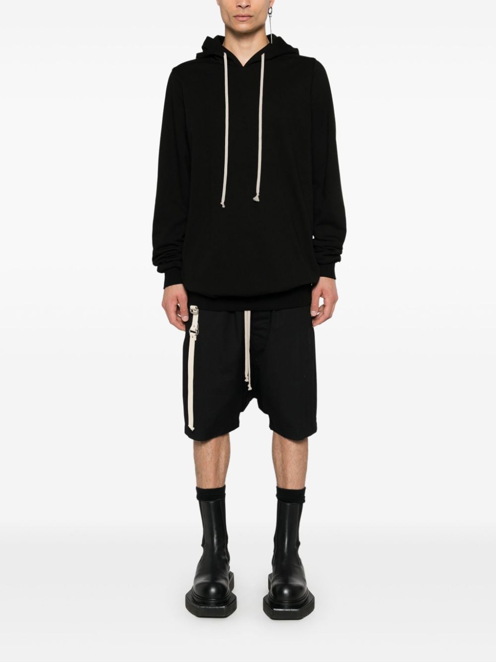 Shop Rick Owens Porterville Hoodie In 黑色