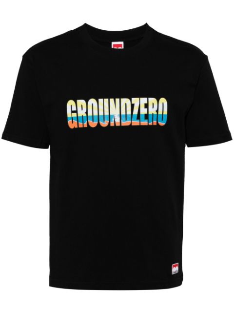 Ground Zero logo-print cotton T-shirt