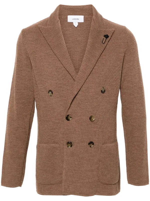 Lardini ニット ジャケット | ブラウン | FARFETCH JP