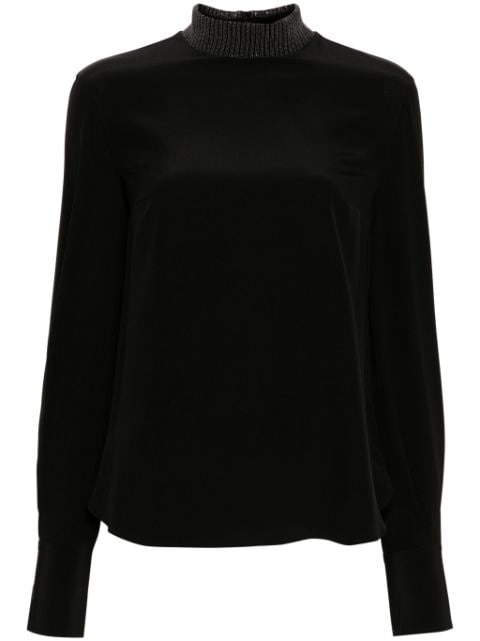 Brunello Cucinelli Monili-neck blouse