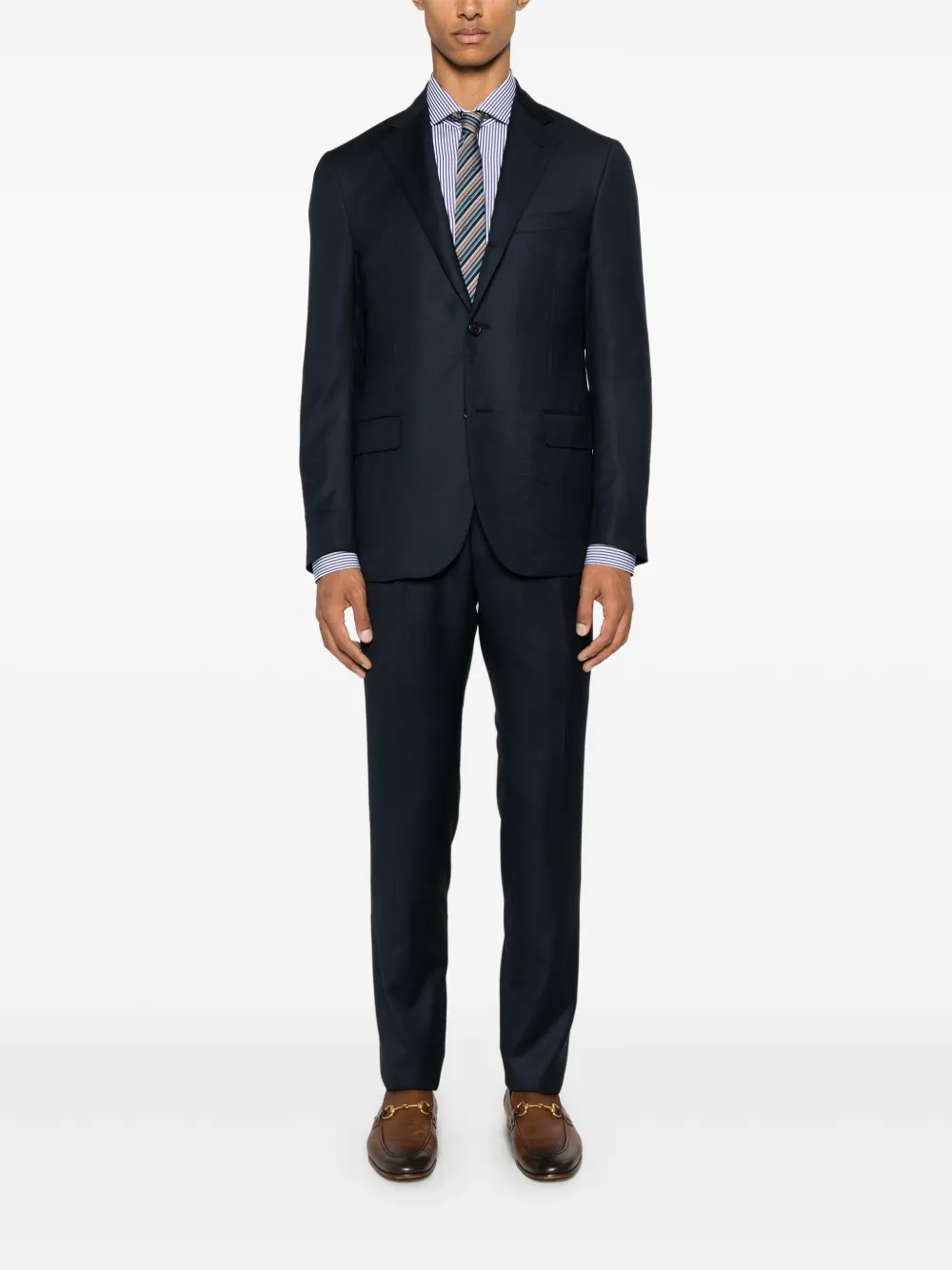 Corneliani Pak van scheerwol - Blauw