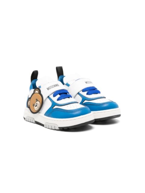 Moschino Kids Teddy Bear-patch sneakers