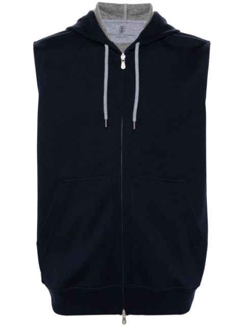 Brunello Cucinelli sleeveless hoodie Men