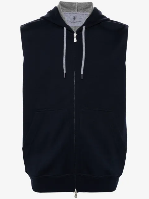 Brunello Cucinelli sleeveless hoodie