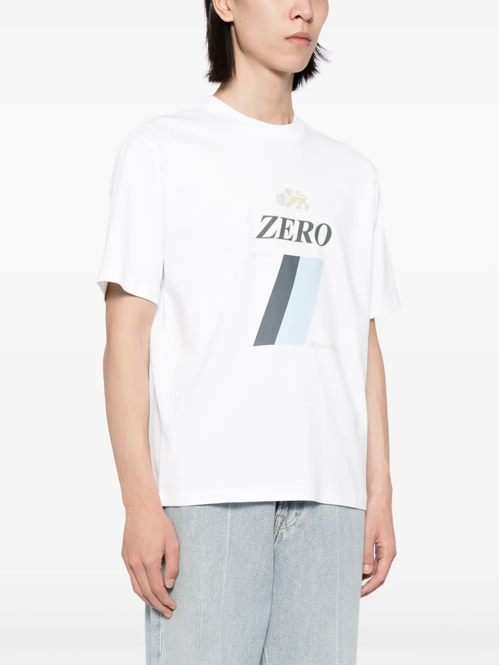 Ground Zero Katoenen T-shirt met logoprint Wit