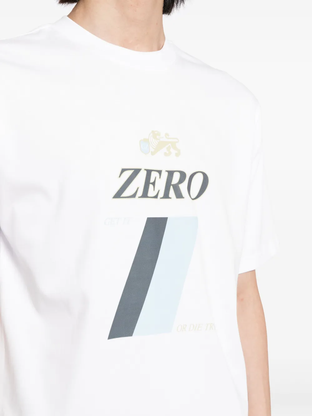 Ground Zero Katoenen T-shirt met logoprint Wit