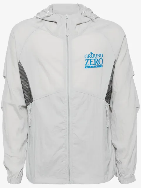 Ground Zero logo-print lightweight jacket
