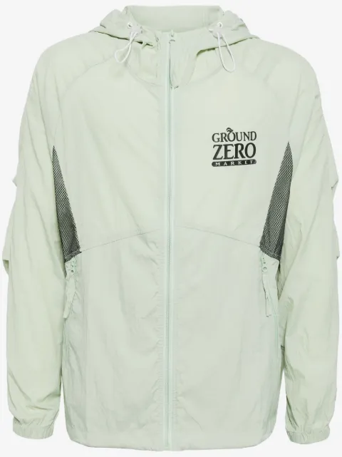 Ground Zero logo-print lightweight jacket