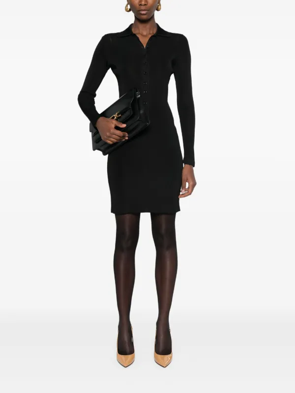 【関税込み】TOM FORD RIB KNIT MINI DRESS TOM FORD Ribbed Mini Dress | Brown | FARFETCH