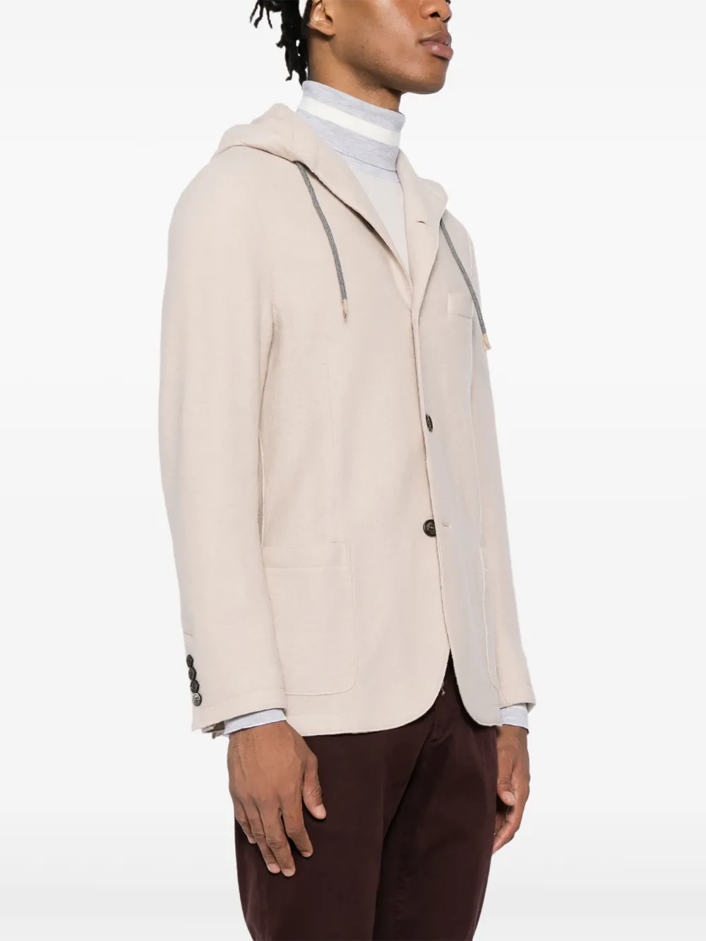 ELEVENTY WOOL HOODED JACKET