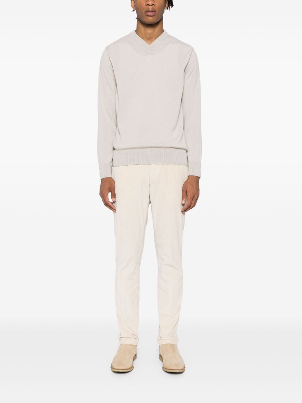 Eleventy cashmere v-neck sweater - Grijs