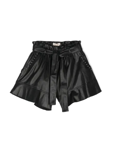 TWINSET Kids stud-embellished flared shorts