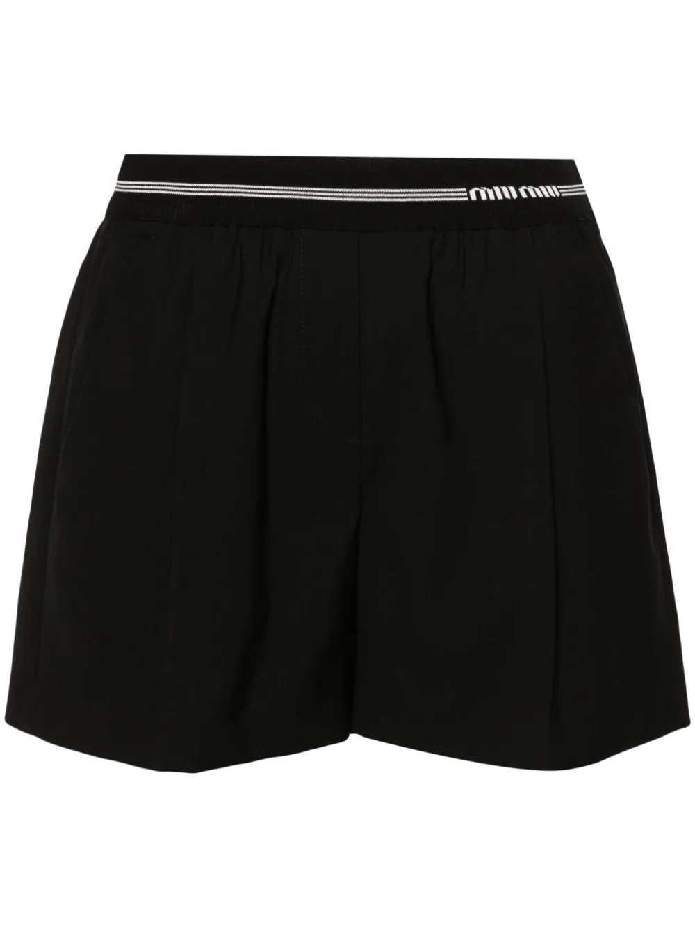 Image 1 of Miu Miu virgin-wool mini shorts
