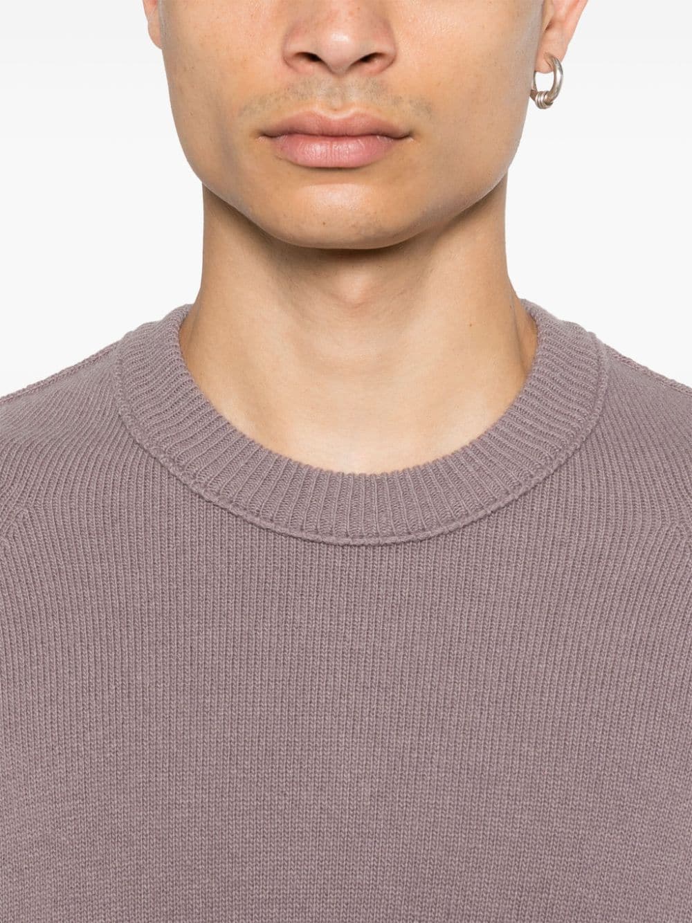 Shop C.p. Company Lens-detailed Sweater In Purple