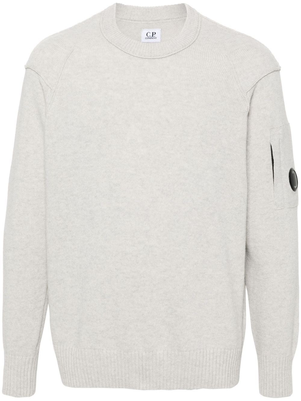 C.P. Company Lens-detailed sweater - Grey