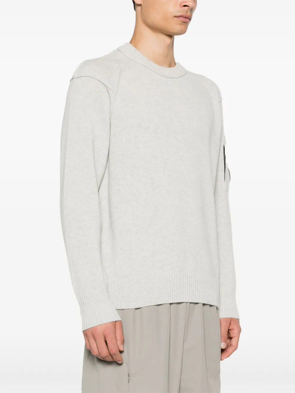 C.P. Company Trui met Lens-detail Grijs