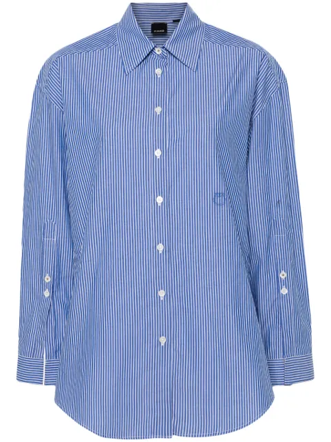 PINKO logo-embroidered shirt