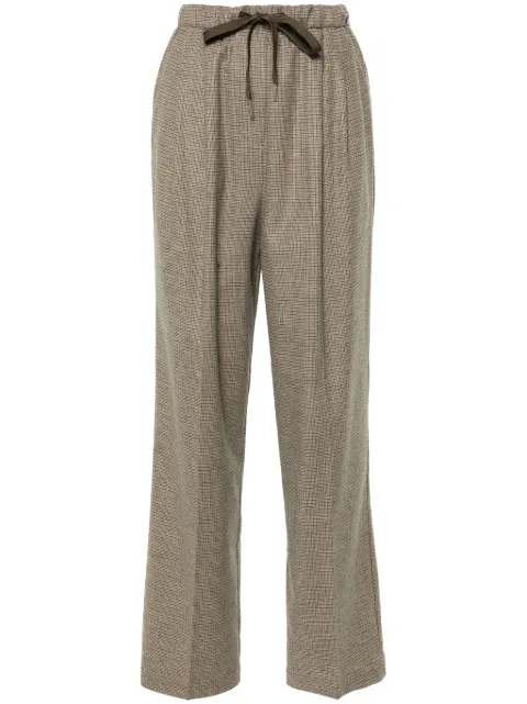 PINKO pantalones con cuadros estampados