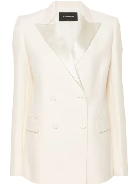 Fabiana Filippi double-breasted crepe blazer