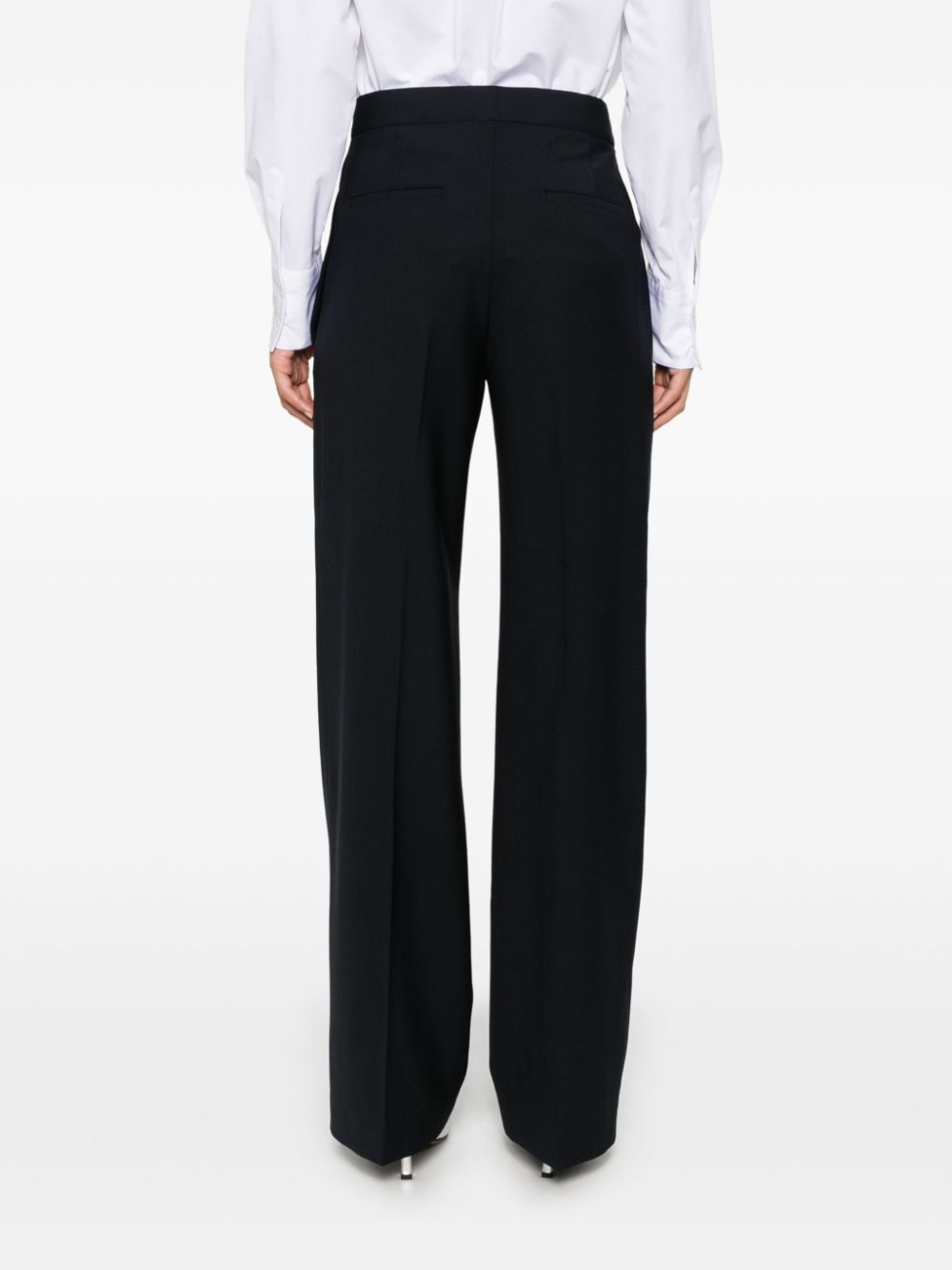 Shop Fabiana Filippi Deruta Trousers In Blue