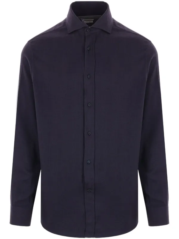 Brunello Cucinelli ボタン シャツ | ブルー | FARFETCH JP